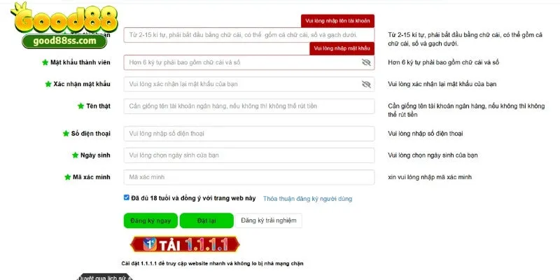 Hướng dẫn sửa các lỗi phổ biến trong quá trình đăng ký tài khoản cược thể thao